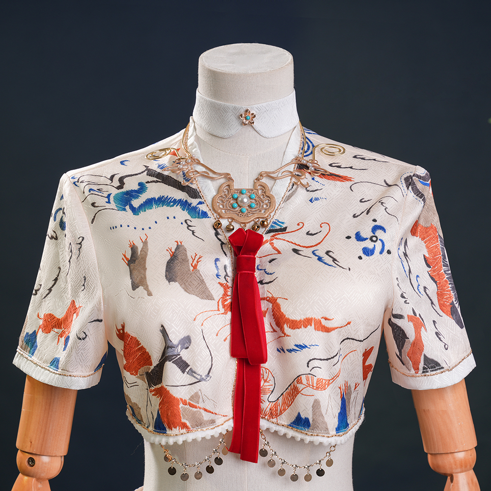 Where Winds Meet - Liyuan Sect Disciple Traditional Opera Inspired Hanfu Costume Full Set - Cossnyc