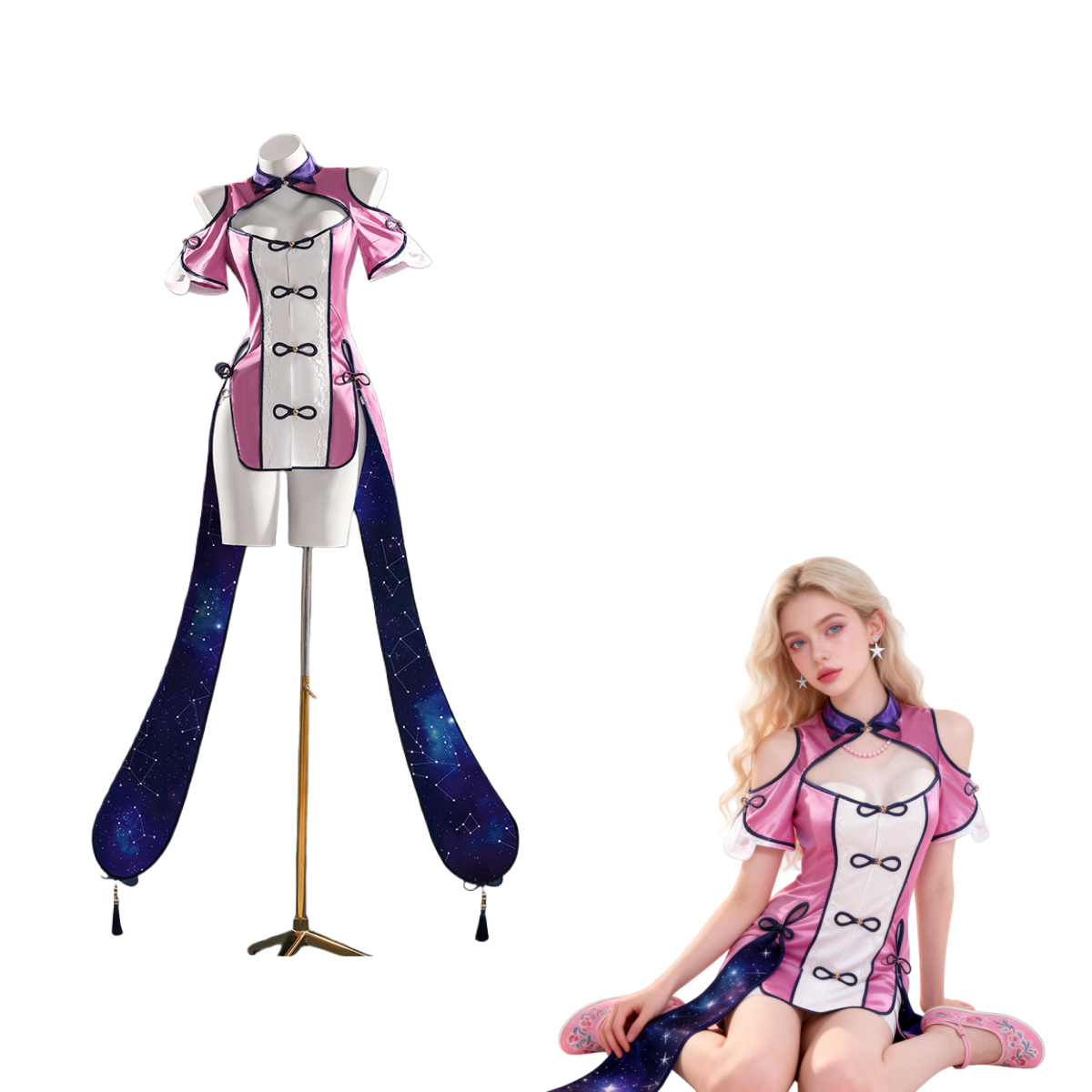 Date A Live Mukuro Hoshimiya Anime Cosplay Costume Full Set - Cossnyc