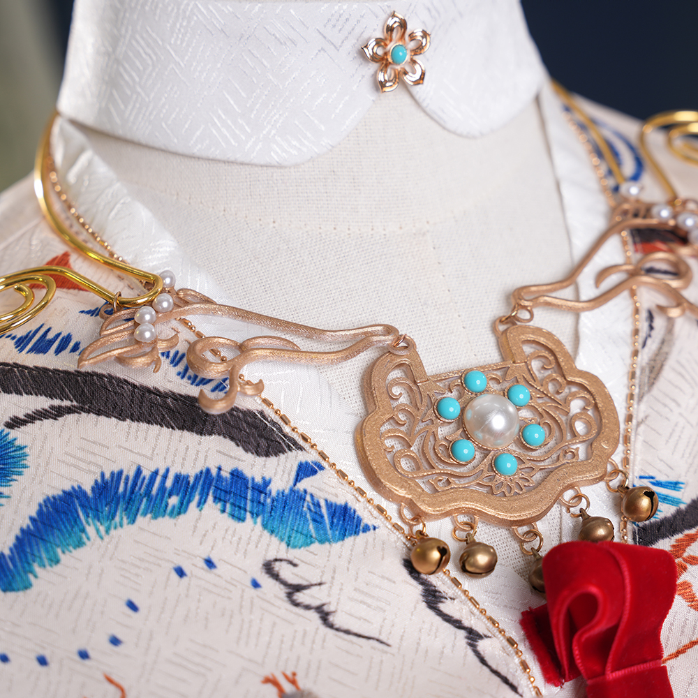 Where Winds Meet - Liyuan Sect Disciple Traditional Opera Inspired Hanfu Costume Full Set - Cossnyc