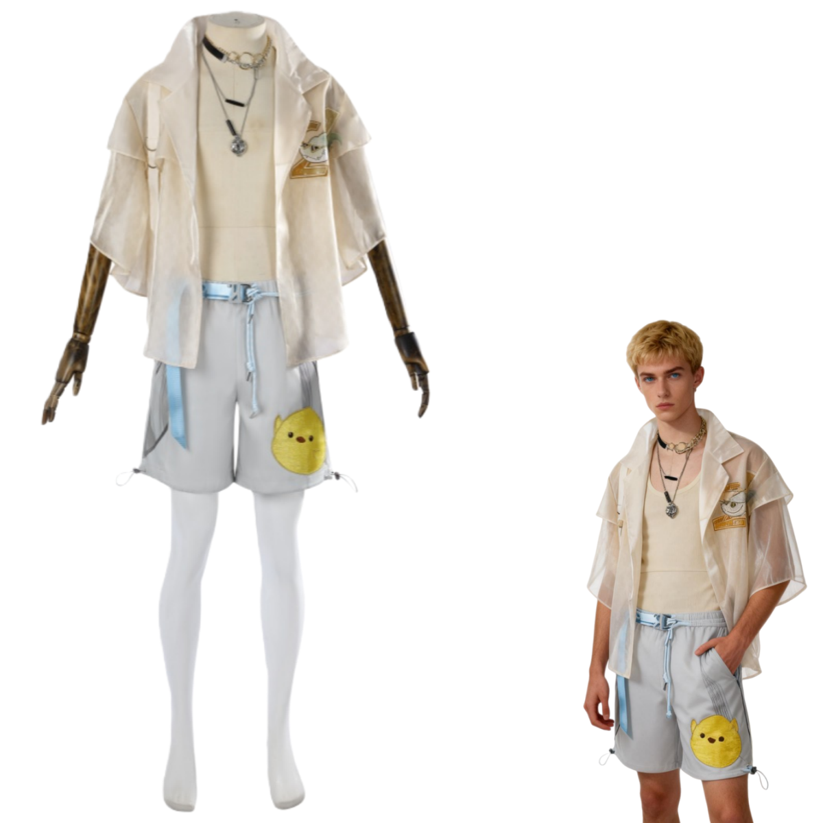 Naraka: Bladepoint - Zhang Qiling Summer Beach Swimsuit Skin Cosplay Costume - Cossnyc