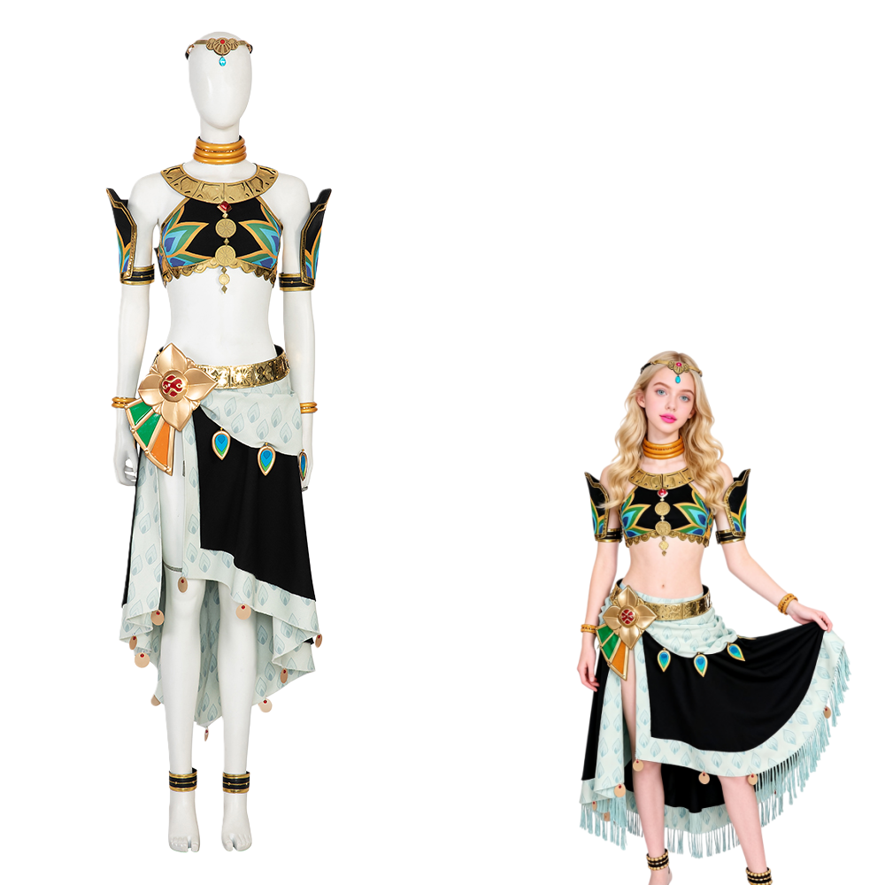 The Legend of Zelda: Tears of the Kingdom – Princess Riju of Gerudo Cosplay Costume Full Set - Cossnyc