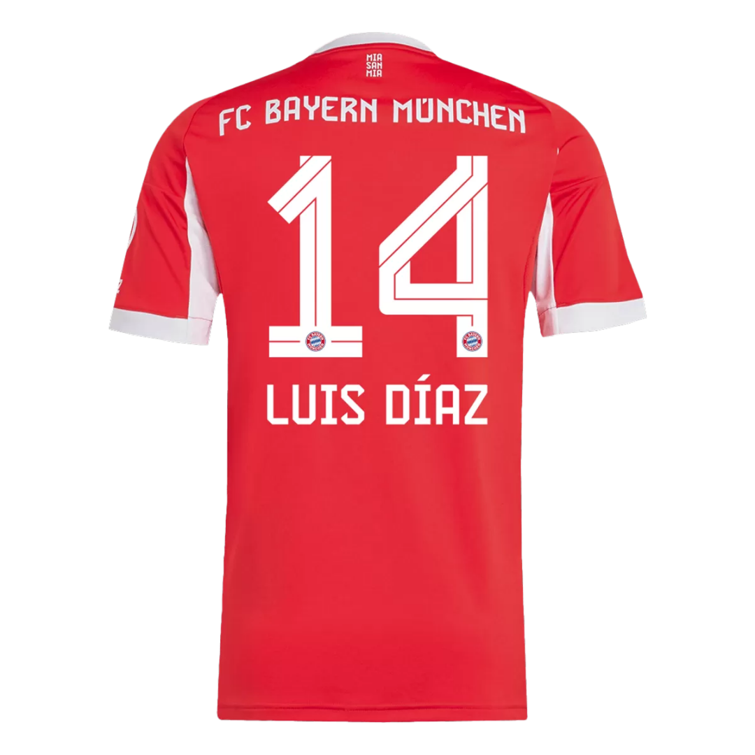 LUIS DÍAZ #14 Bayern Munich Home Jersey 2025/26