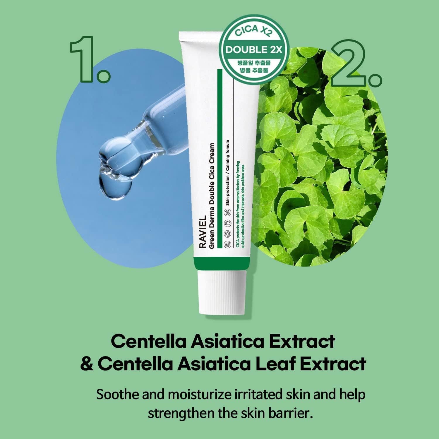 Raviel Green Derma Double Cica Cream