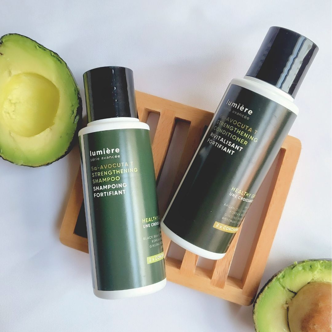 La Verne Lumiere 5α-Avocuta T Strengthening Shampoo & Conditioner Set (Travel Size)