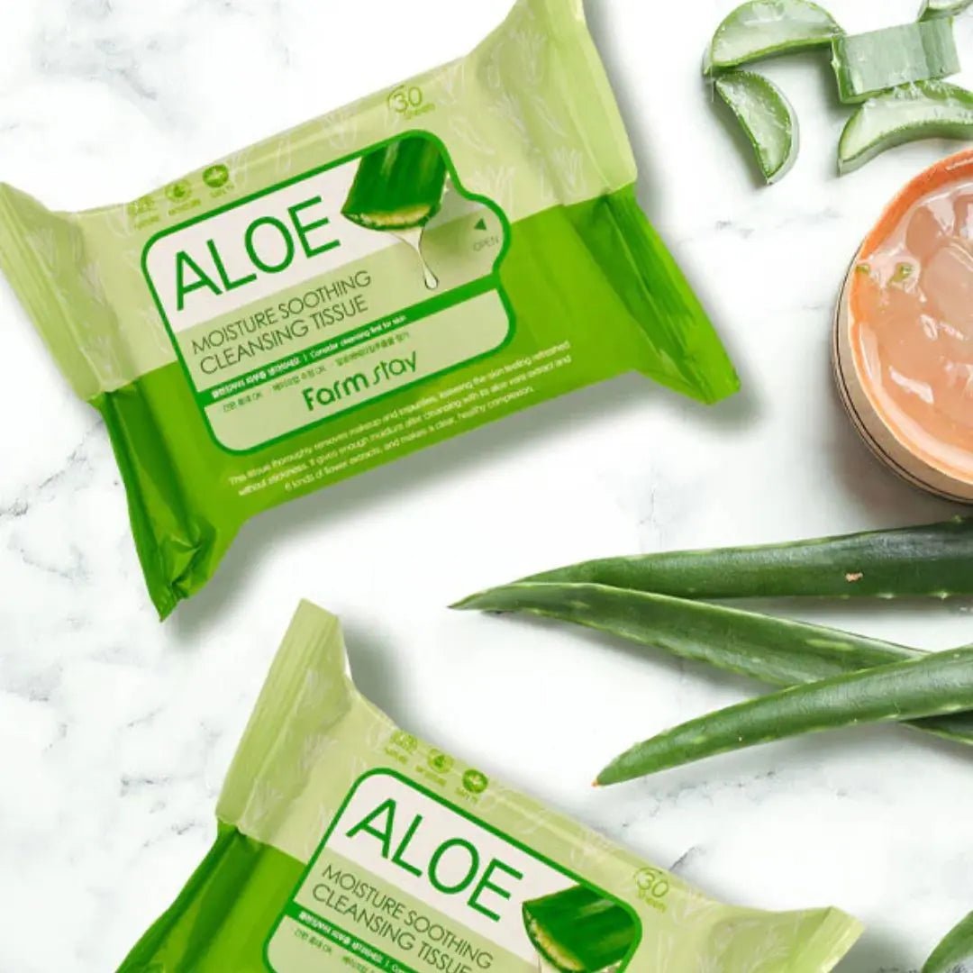 (3 Units) Farmstay Aloe Moisture Soothing Cleansing Tissue
