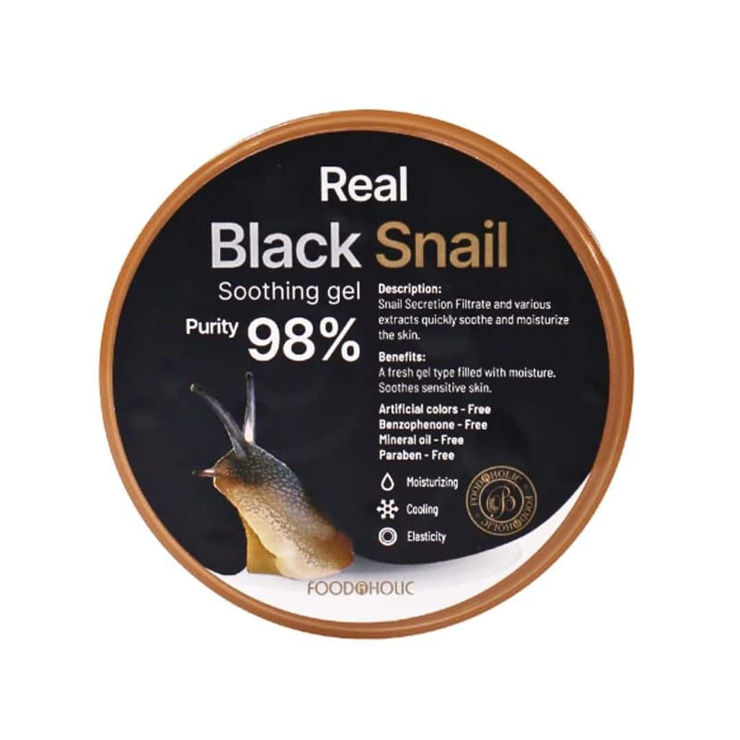 Foodaholic Real Black Snail Soothing Gel Purity 98%