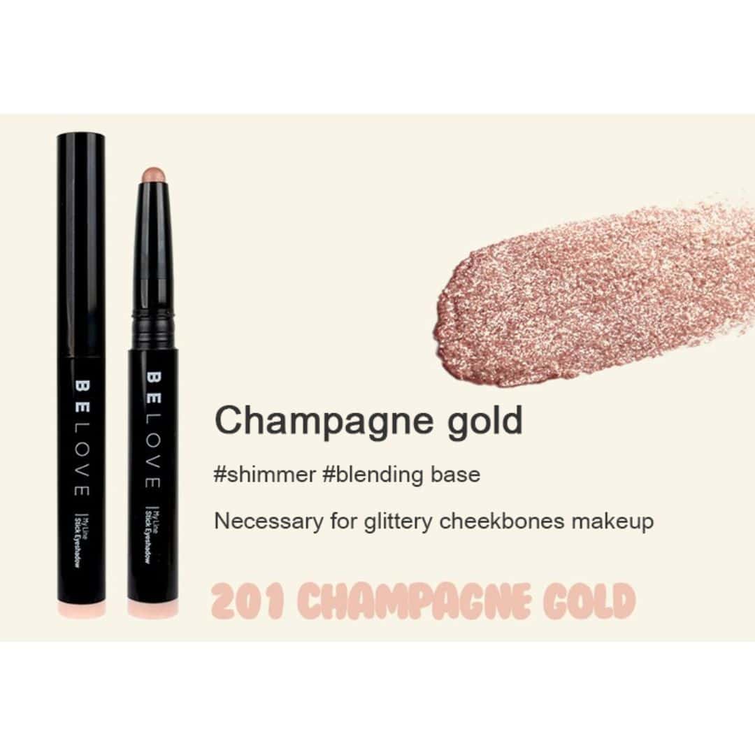 Belove My Line Stick Eyeshadow #201 Champagne Gold