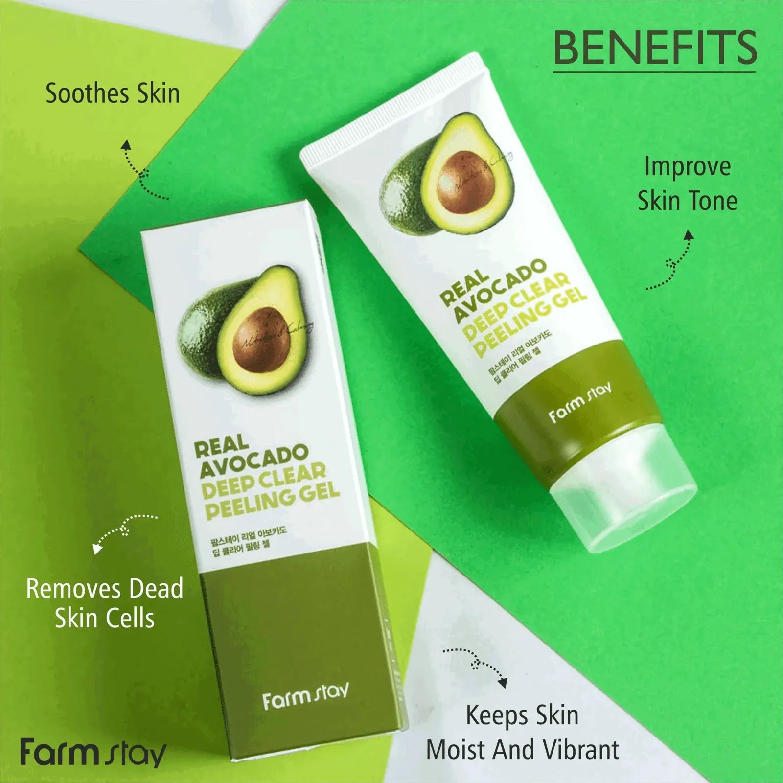 FARMSTAY Real Avocado Deep Clear Peeling Gel